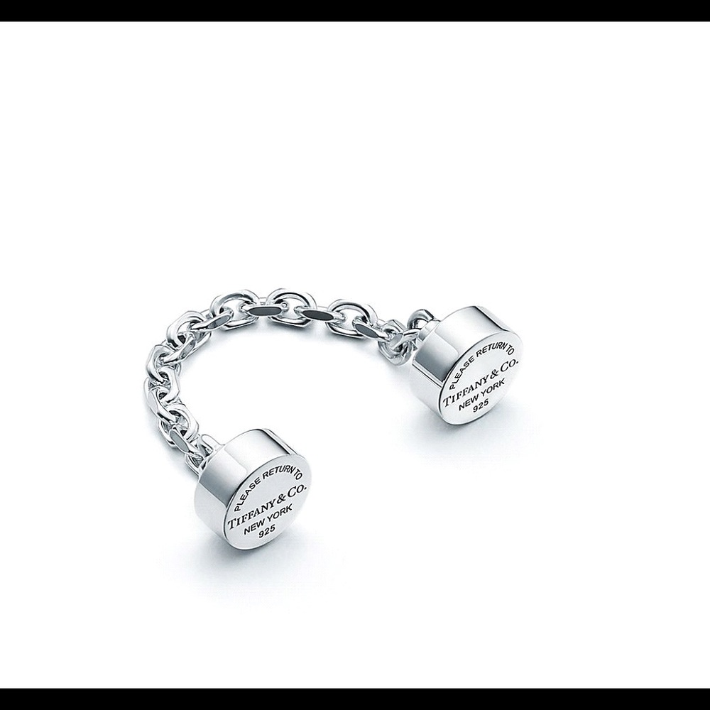 Return to Tiffany key chain in silver